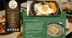 Desktop Screenshot of bibimbabrestaurant.com